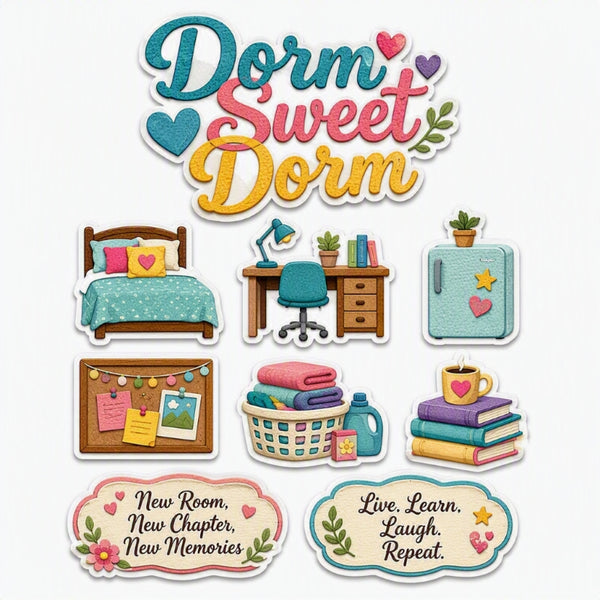 Dorm Sweet Dorm-Premade Cutout Set