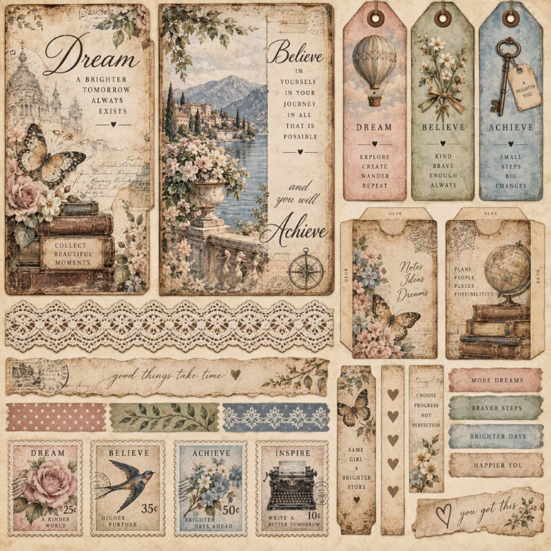 Dream-Premade Junk Journal Page