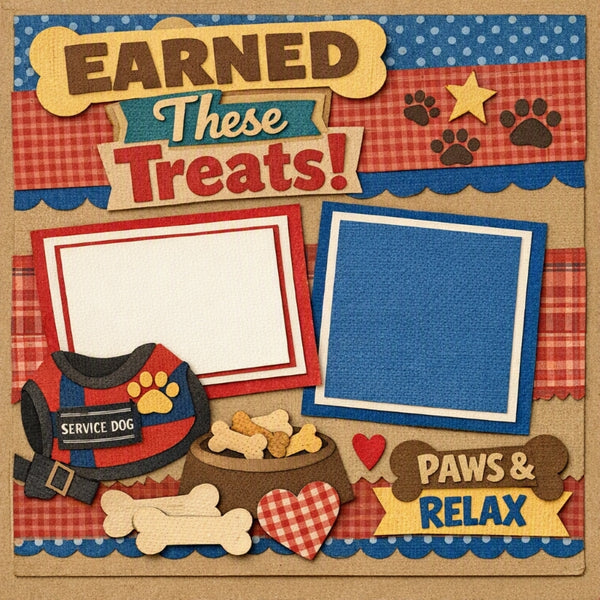 Earned These Treats!-Premade Scrapbook Page