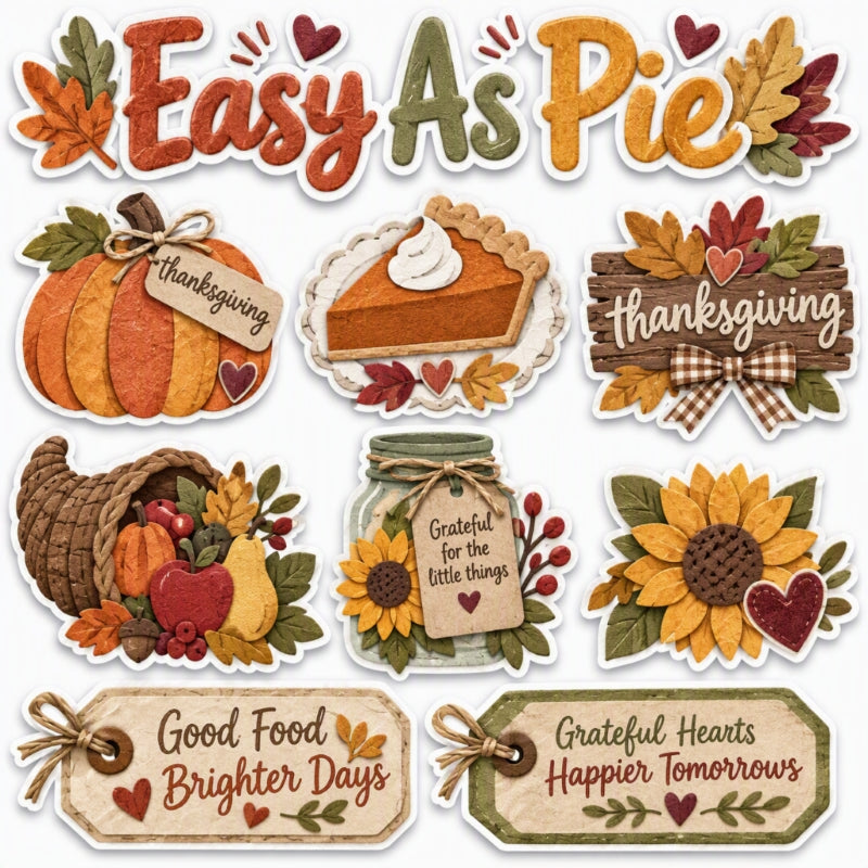 Easy As Pie-Premade Cutout Set