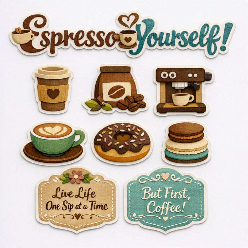Espresso Yourself!-Premade Cutout Set