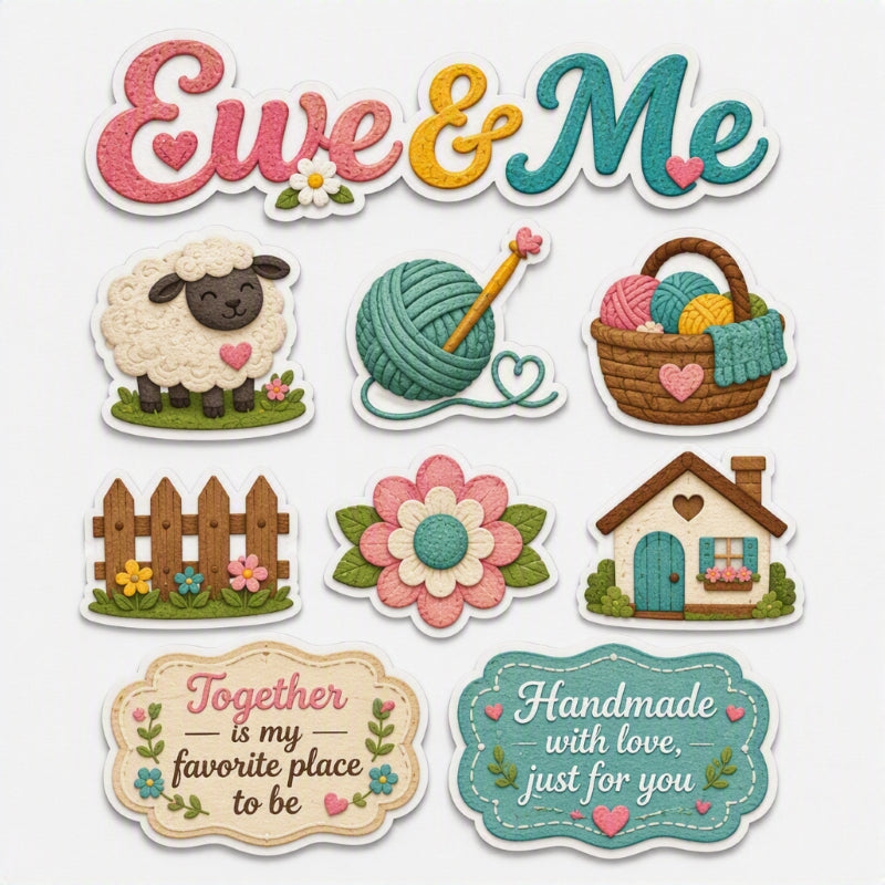 Ewe & Me-Premade Cutout Set