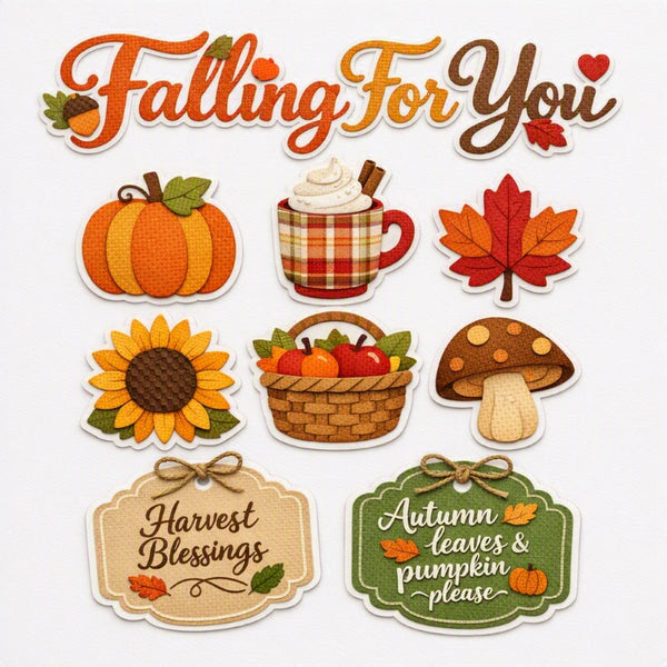 Falling For You-Premade Cutout Set