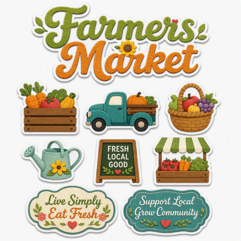Farmer's Market-Premade Cutout Set
