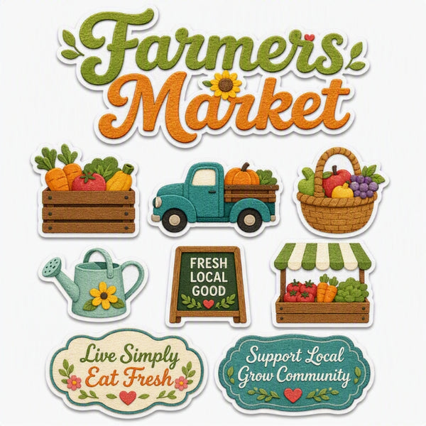 Farmer's Market-Premade Cutout Set