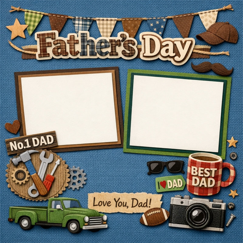 Father's Day-Premade Scrapbook Page