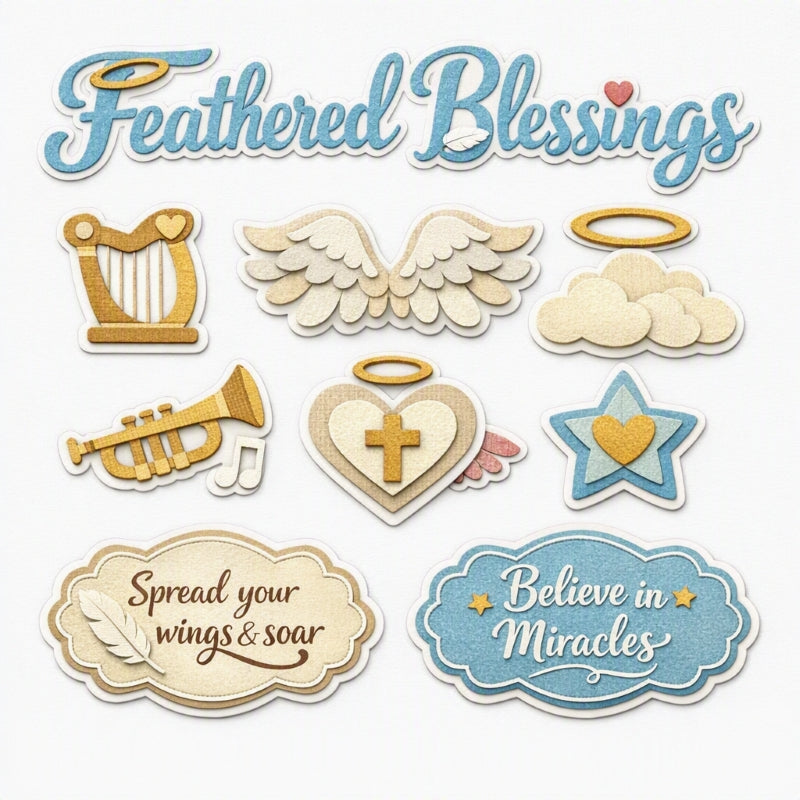 Feathered Blessings-Premade Cutout Set