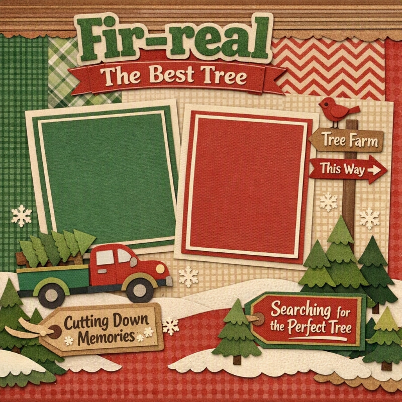 Fir-real The Best Tree-Premade Scrapbook Page
