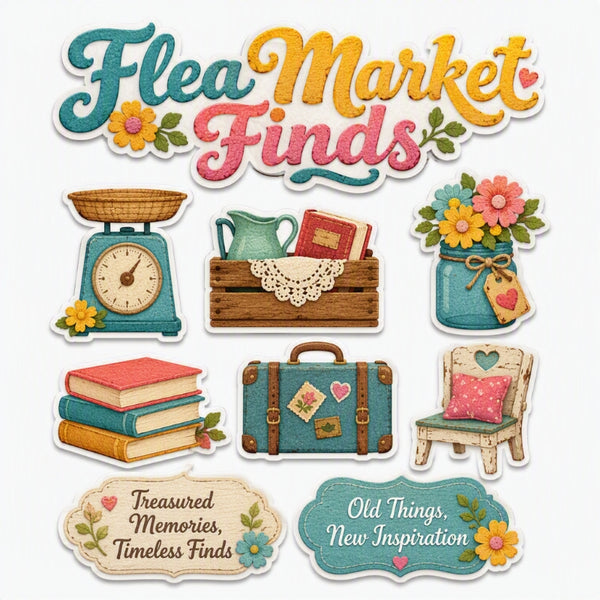 Flea Market Finds-Premade Cutout Set