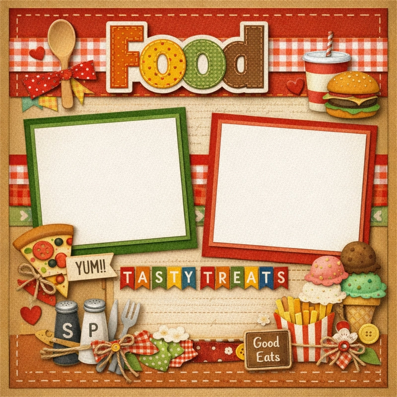 Food-Premade Scrapbook Page
