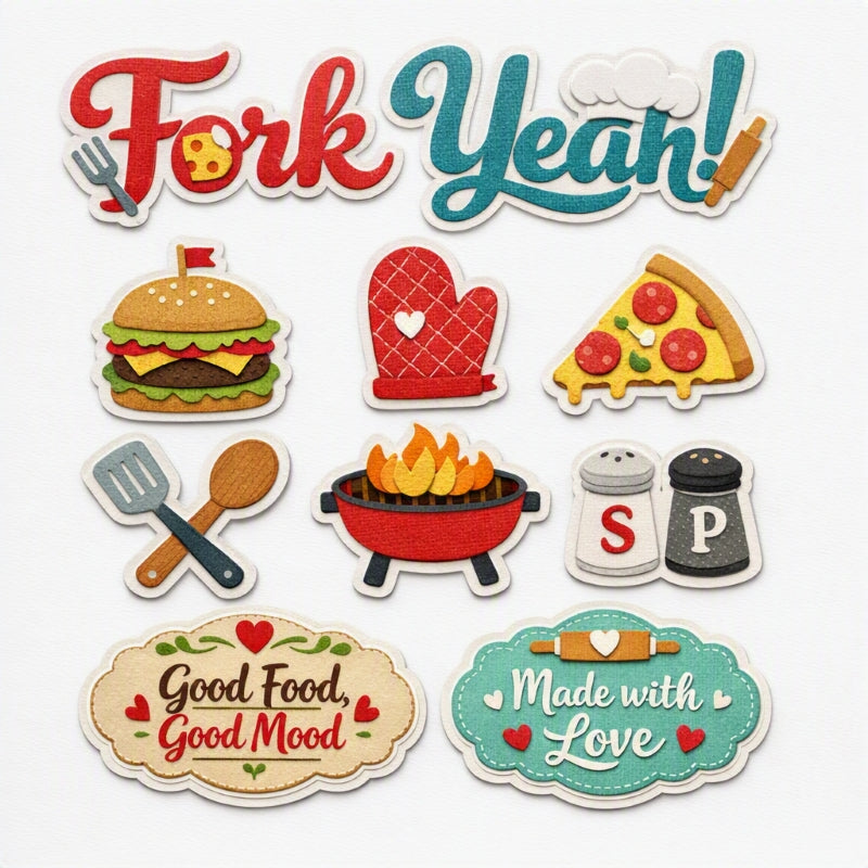 Fork Yeah!-Premade Cutout Set