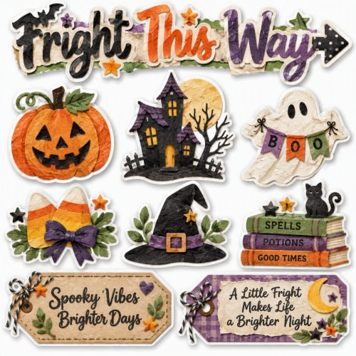 Fright This Way-Premade Cutout Set