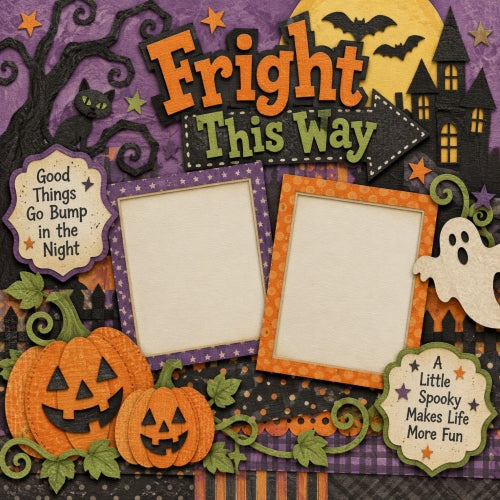 Fright This Way-Premade Scrapbook Page