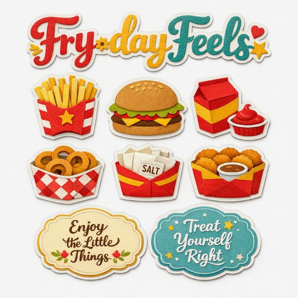 Fry-day Feels-Premade Cutout Set