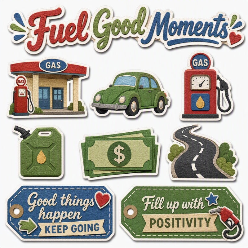 Fuel Good Moments-Premade Cutout Set