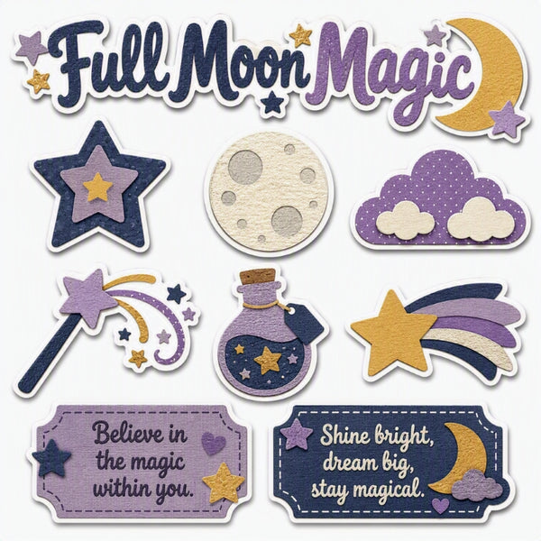 Full Moon Magic-Premade Cutout Set