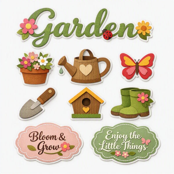 Garden-Premade Cutout Set
