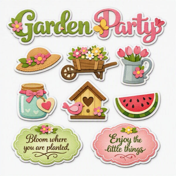 Garden Party-Premade Cutout Set