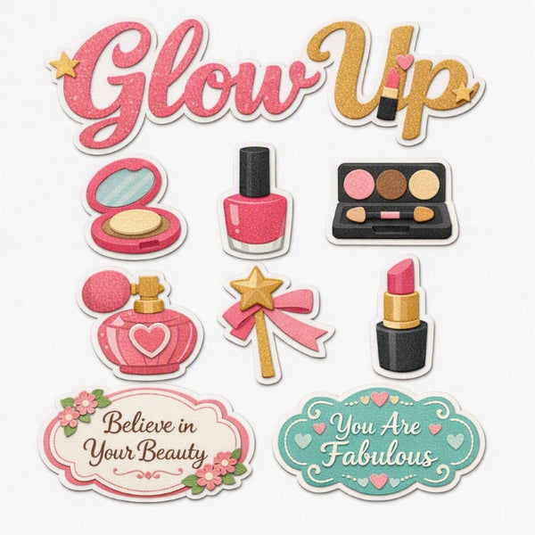 Glow Up-Premade Cutout Set