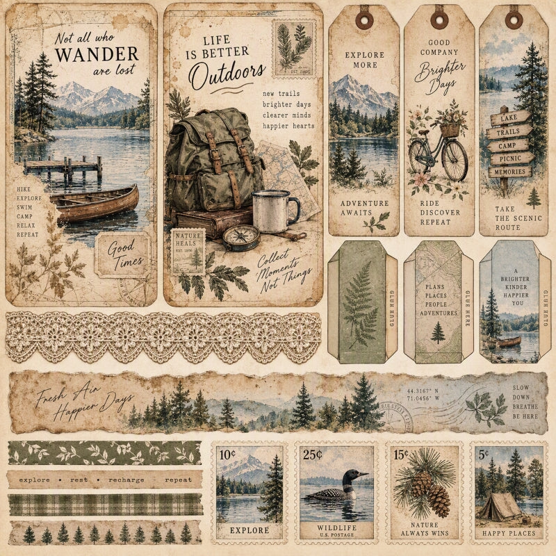 Good Company-Premade Junk Journal Page