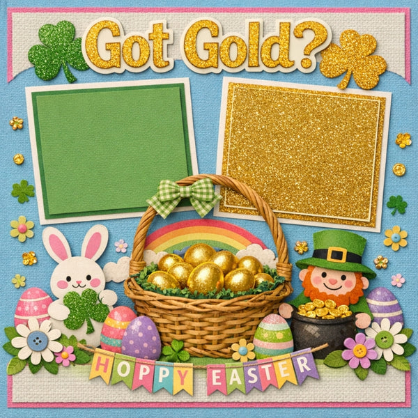 Got Gold?-Premade Scrapbook Page