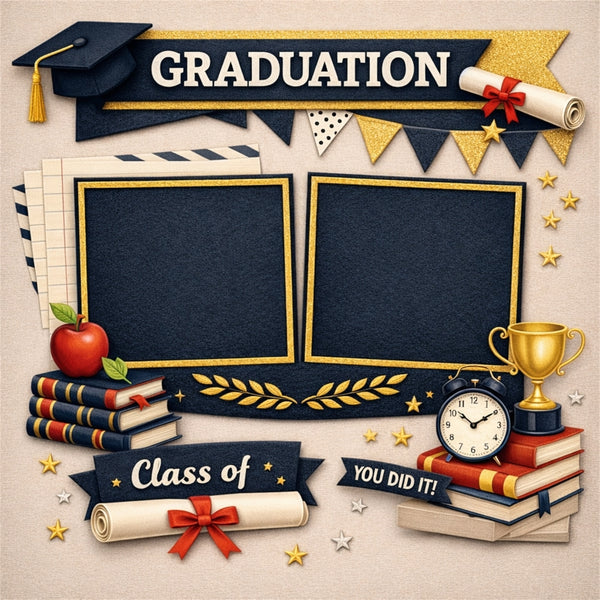 Graduation-Premade Scrapbook Page