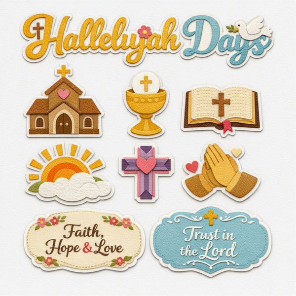 Hallelujah Days-Premade Cutout Set