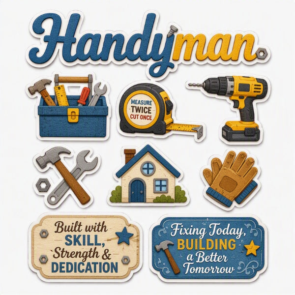 Handyman-Premade Cutout Set