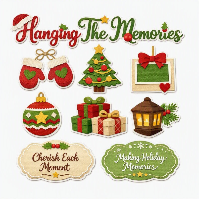 Hanging The Memories-Premade Cutout Set