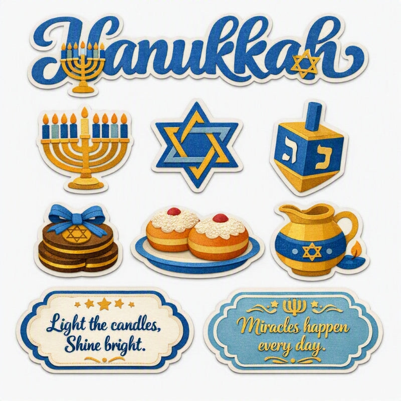 Hanukkah-Premade Cutout Set