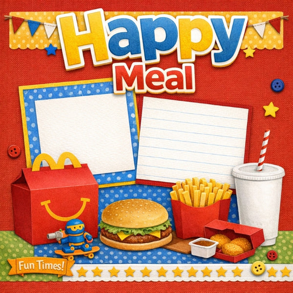 Happy Meal-Premade Scrapbook Page