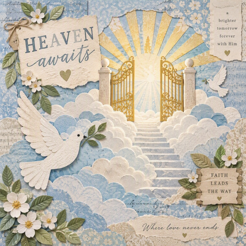 Heaven Awaits- Premade Creative Craft Page