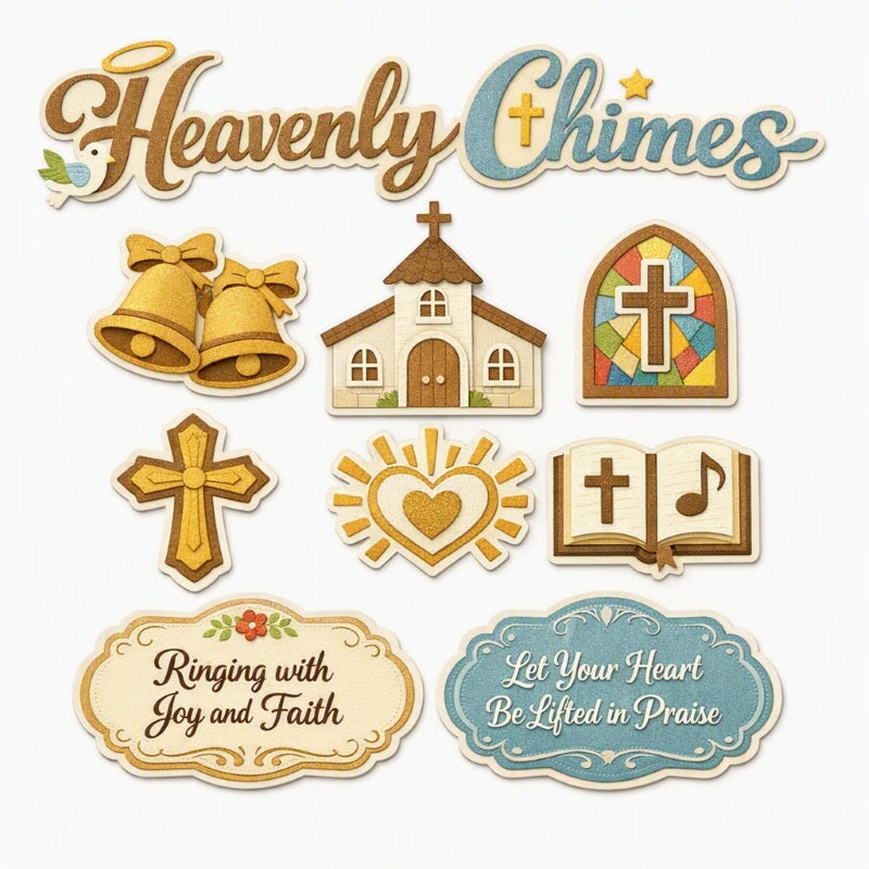 Heavenly Chimes-Premade Cutout Set