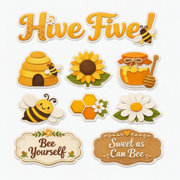 Hive Five!-Premade Cutout Set