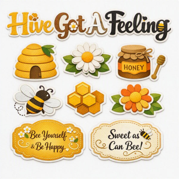 Hive Got A Feeling-Premade Cutout Set