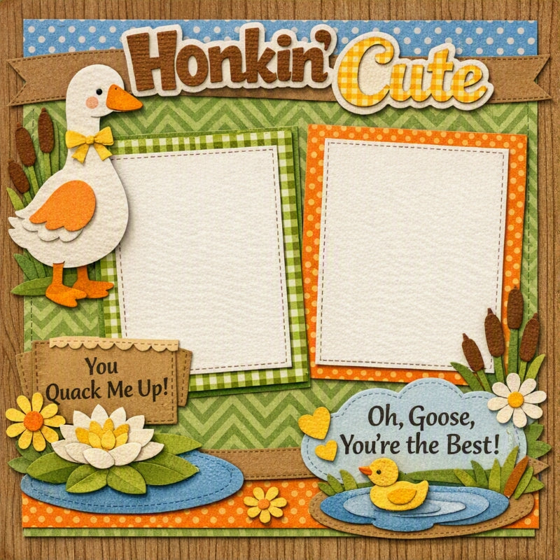 Honkin' Cute-Premade Scrapbook Page