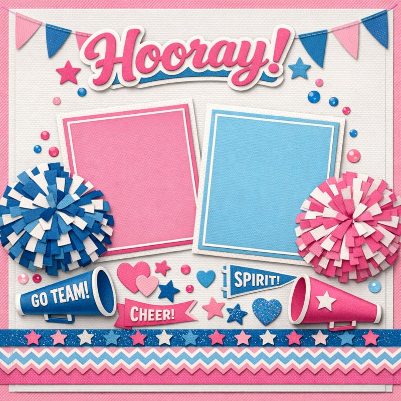 Hooray!-Premade Scrapbook Page