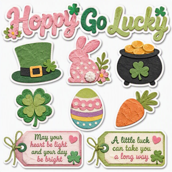 Hoppy Go Lucky-Premade Cutout Set