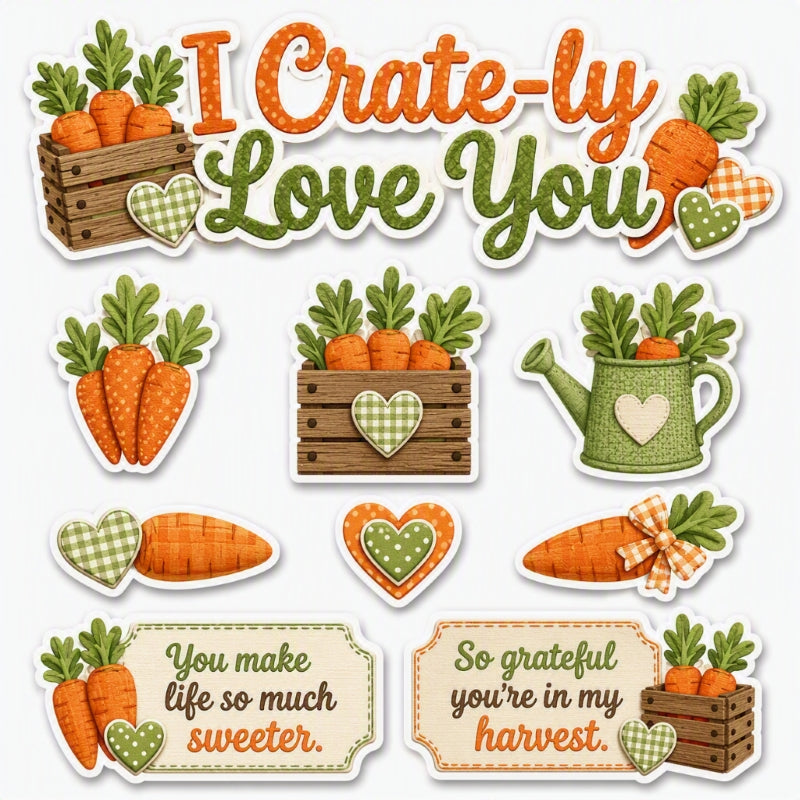 I Crate-ly Love You-Premade Cutout Set