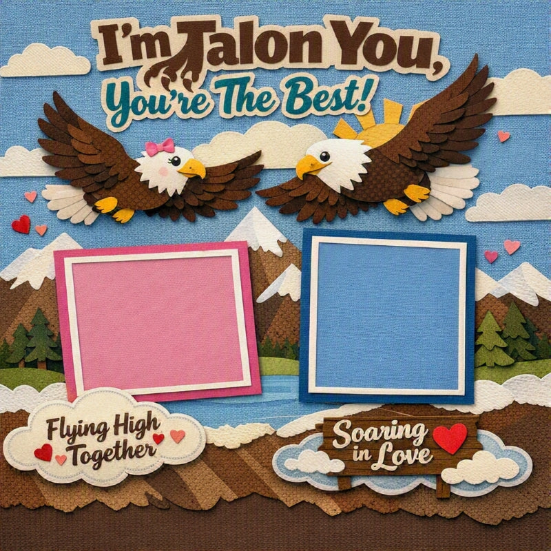 I'm Talon You, You're The Best!-Premade Scrapbook Page