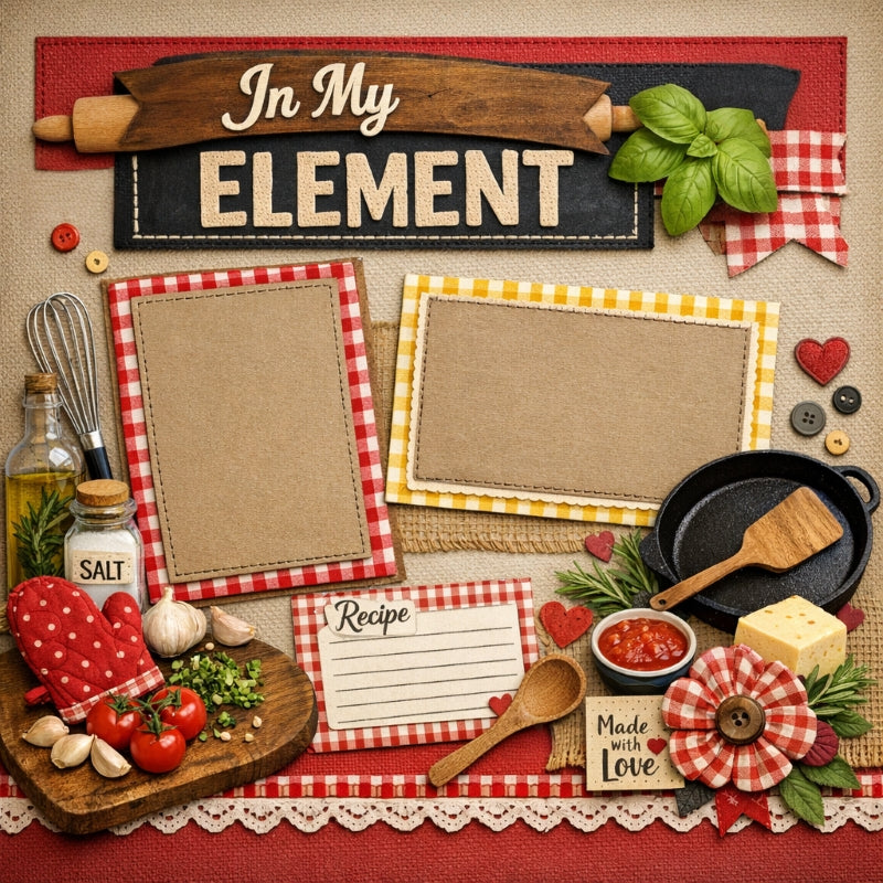 In My Element-Premade Scrapbook Page