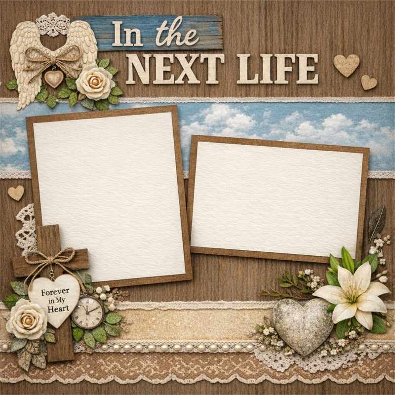In the Next Life-Premade Scrapbook Page