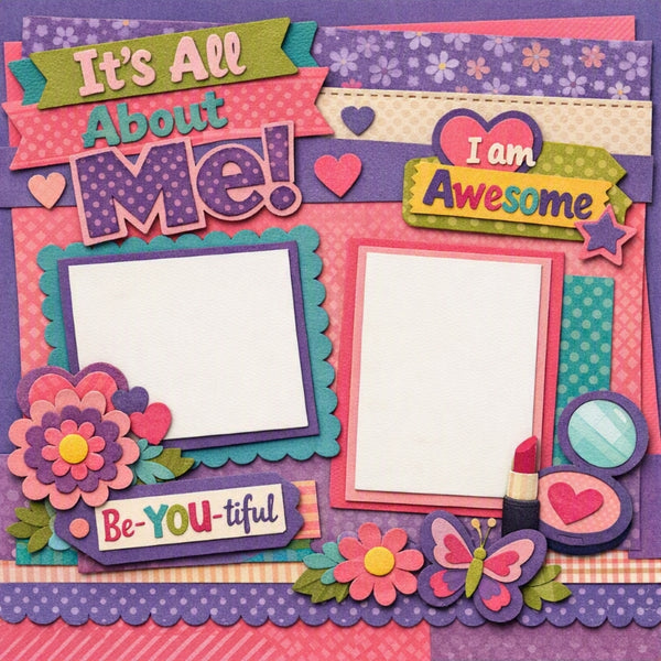 It's All About Me!-Premade Scrapbook Page