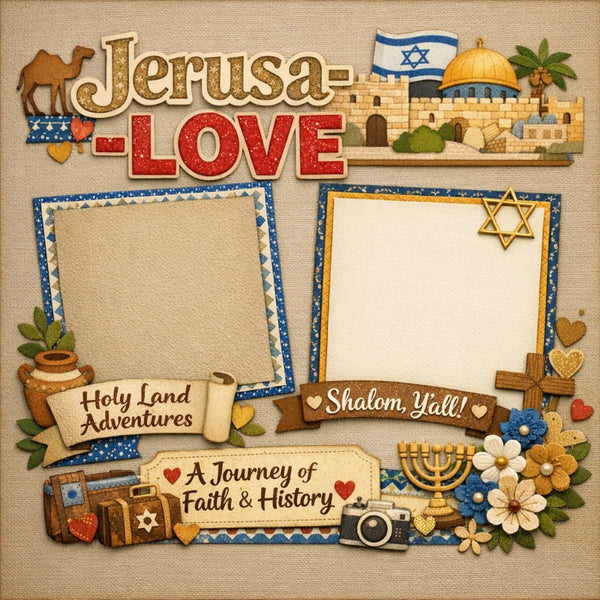 Jerusa-Love-Premade Scrapbook Page