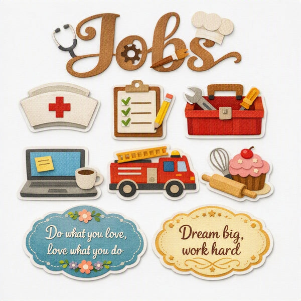 Jobs-Premade Cutout Set