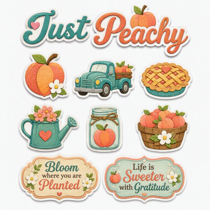 Just Peachy-Premade Cutout Set