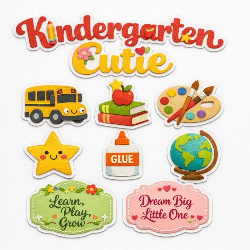 Kindergarten Cutie-Premade Cutout Set