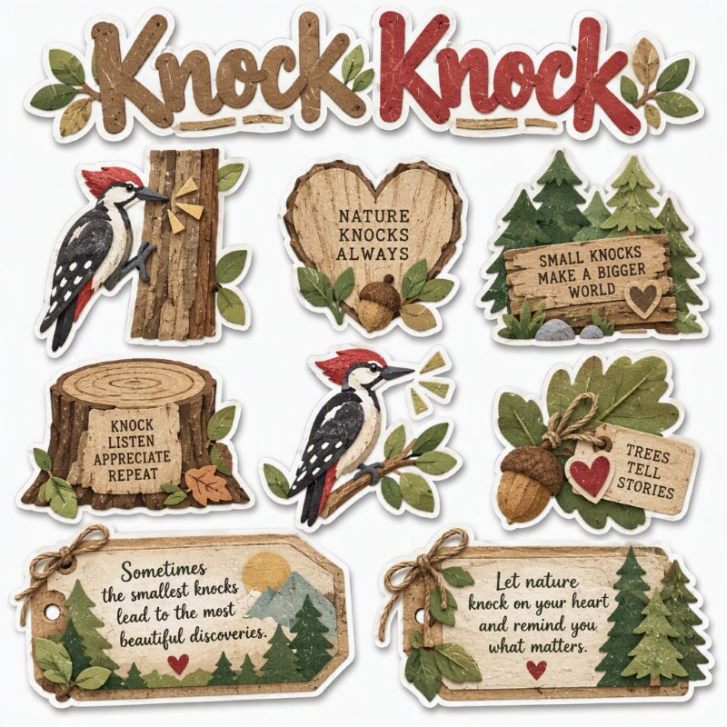 Knock Knock-Premade Cut-Out Page