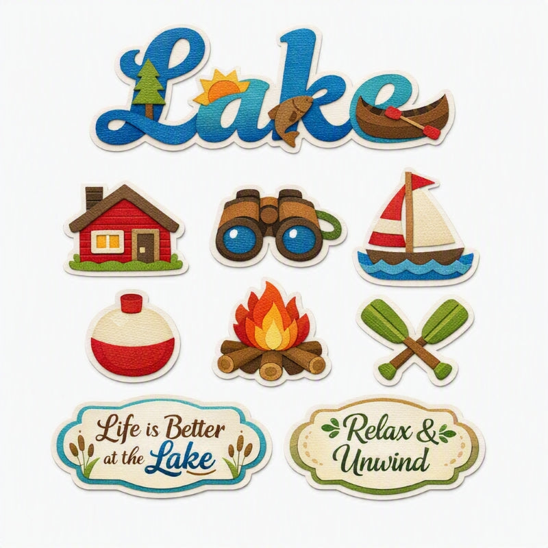 Lake-Premade Cutout Set
