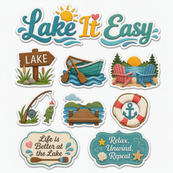 Lake It Easy-Premade Cutout Set